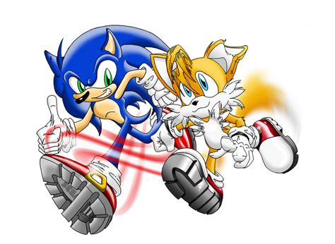 Sonic And Tails Keeping Up By Brodogz On Deviantart