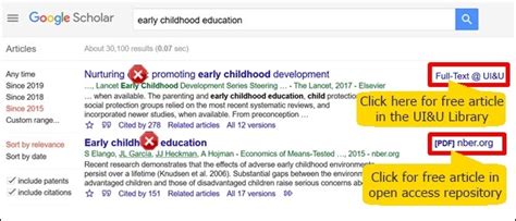 The google scholar settings page is explained as well as how to interpret the results screen in google scholar. Google Scholar@UI&U - My Union Library