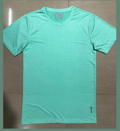 Round Half Sleeve Mens Sea Green Plain T Shirt At Rs 120 In Faridabad