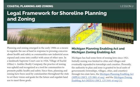 Coastal Planning And Zoning Course Lesson 2 Michigan Sea Grant