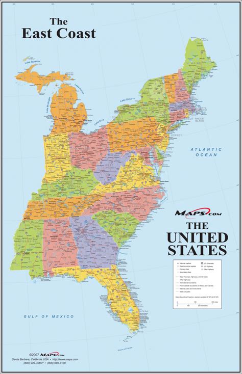 United States Map East Coast West Coast New Map Eastern Florida Best