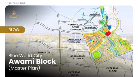 An Insight Into Blue World City Awami Block Master Plan