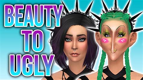 The Sims 4 Beauty To Ugly Challenge Youtube