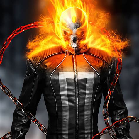 2048x2048 Ghost Rider Fire Ipad Air Hd 4k Wallpapers Images