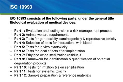 Biological Evaluation Of Medical Devices Iso 10993 Medical Devices