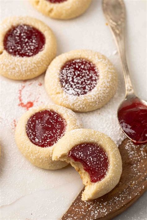 The Best Almond Thumbprint Cookies With Jam Lifestyle Of A Foodie