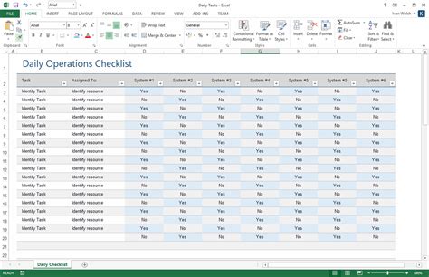 Operations Guide Template MS Word Excel Templates Forms Checklists For MS Office And Apple