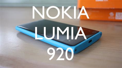 Nokia Lumia 920 Cyan Unboxing And First Review Youtube