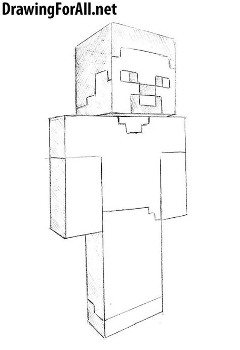 How To Draw Steve From Minecraft