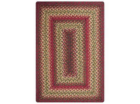 Homespice Decor Jute Braided Rugs Red Gold Brown Green
