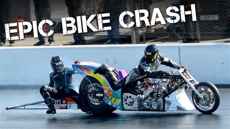Amazing Top Fuel Drag Bike Crash At Santa Pod Raceway Youtube