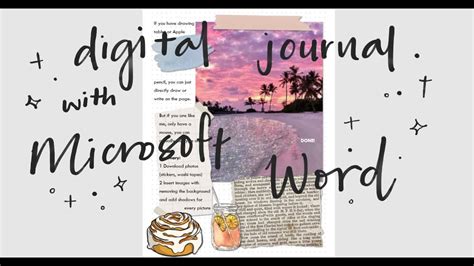 how to make digital journal with microsoft word plan with me 3 youtube