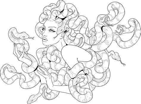 And you can freely use images for your personal blog! Medusa Coloring Pages at GetColorings.com | Free printable ...