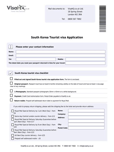 South Korea Visa Application Form Pdf Fill Online Printable