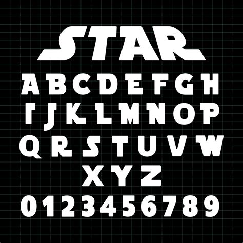 Star Alphabet Font Template 680710 Vector Art At Vecteezy