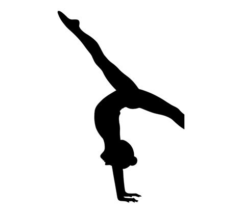 Gymnastics Silhouette Svg