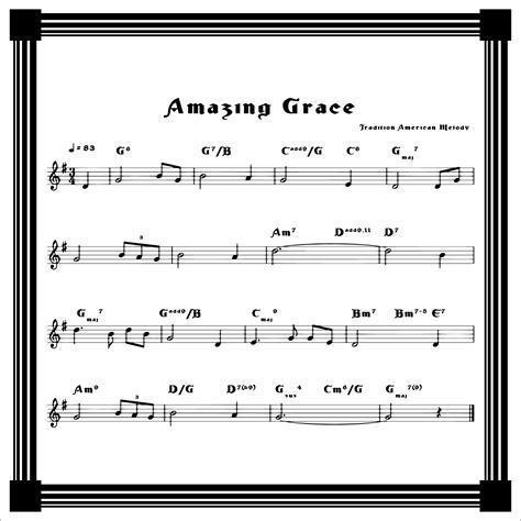 Amazing Grace Printable Sheet Music