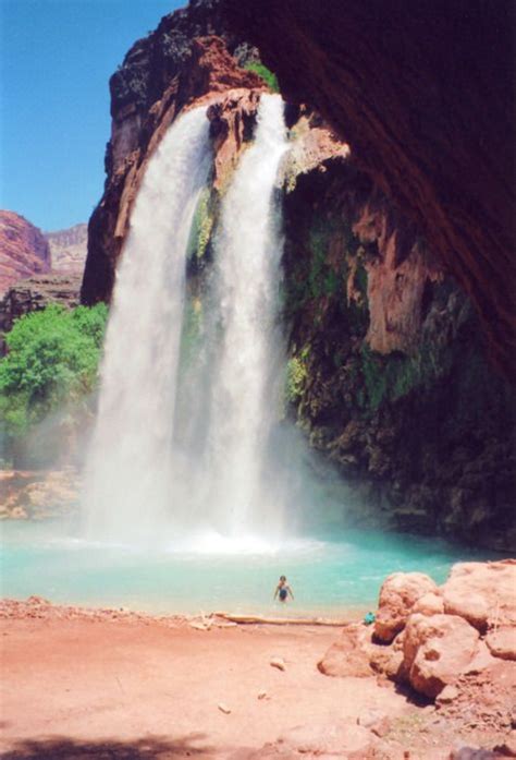 Turquoise Waterfall In Havasupai Arizona By Yourplantsaredead