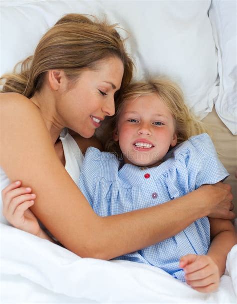 Cute Little Girl Hugging With Her Mother Stock Image Image Of Mother