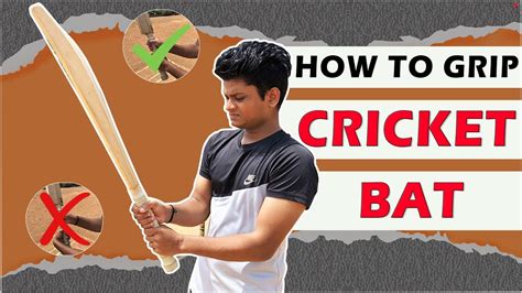 How To Grip The Bat Correct Way To Hold Cricket Bat Cricket Batting