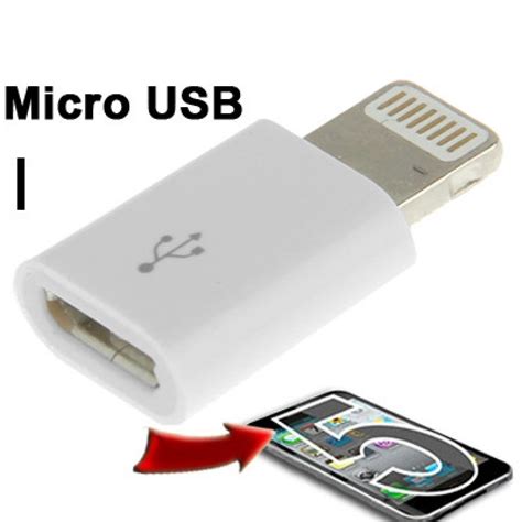 Jual Micro Usb Female To Lightning 8 Pin Adapter For Iphone