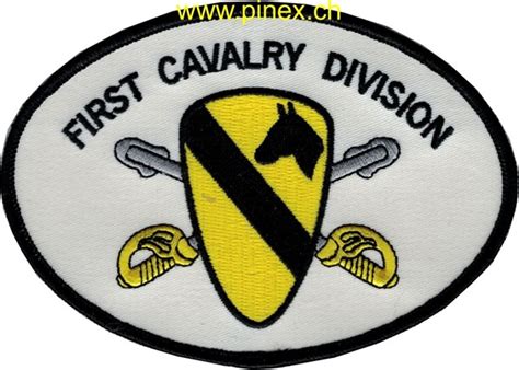 1st Cavalry Division Patch Weiss Gelb Pinex Gmbh Onlineshop