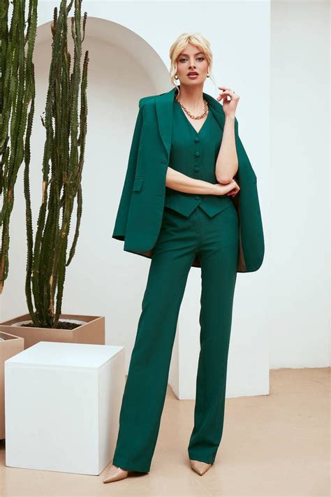 Emerald Green Pantsuit For Women Emerald Formal Pants Suit Etsy