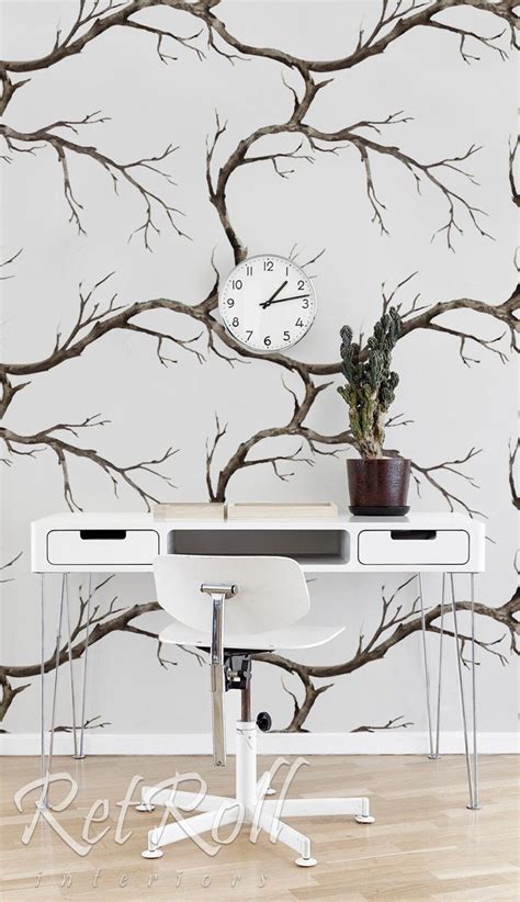 Tree Branches Removable Wallpaper Nature Wallpaper Retro