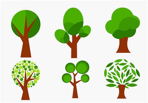 Set Of Abstract Vector Trees Download Free Vector Art Stock Graphics