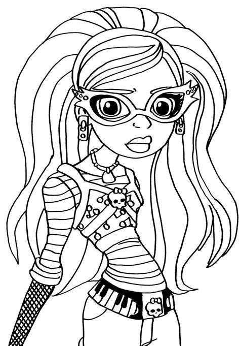 Hope you will like this and other coloring pages. Monster High Coloring Pages : Ghoulia Yelps Coloring Page ...