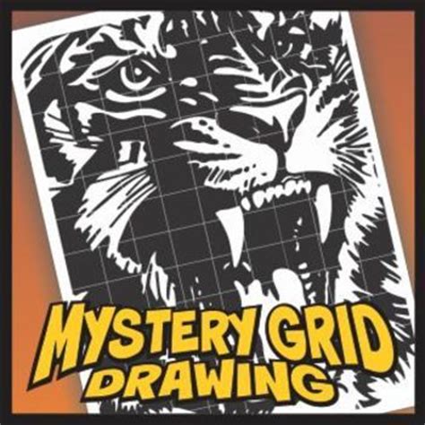 Mystery Grid Drawing Tiger Art Worksheets Art Handouts Art