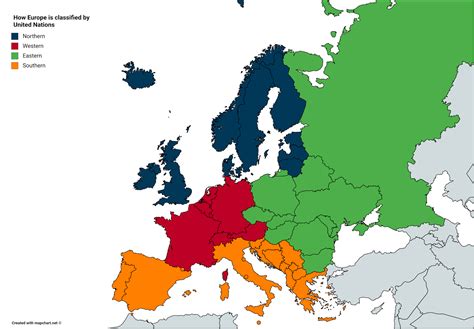 How Europe Is Classified By The United Nations Vivid Maps