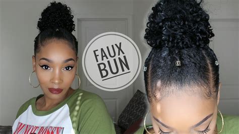 Today i will be showing you how to get these cute perfect double buns on my day 5/6 curly hair! Curly Faux Top Knot Bun on Short Natural Hair 😍 - YouTube