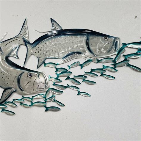 Tarpon Metal Wall Art Aluminum Metal Fish Art Metal Ocean Art
