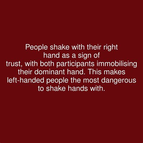People Shake With Their Right Hand As A Sign Of Trust With Both Participants Immobilising Their