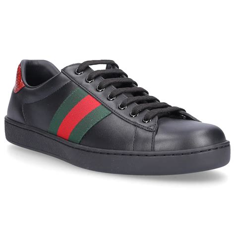 Gucci Leather Sneakers Black New Ace For Men Save 48 Lyst