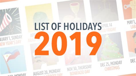 The ber months, which typically herald the holiday season in the philippines, has just arrived but the national government has already released the list of public holidays in the country for 2019! LIST: 2019 Philippine Holidays
