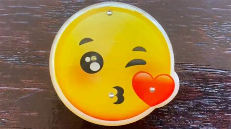Kissy Face Emoji Light Up Led Party Pin