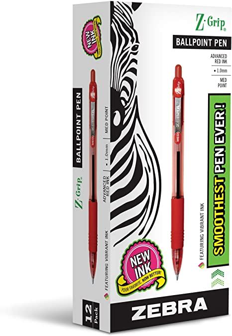 Zebra Pen Z Grip Retractable Ballpoint Pen Medium Point