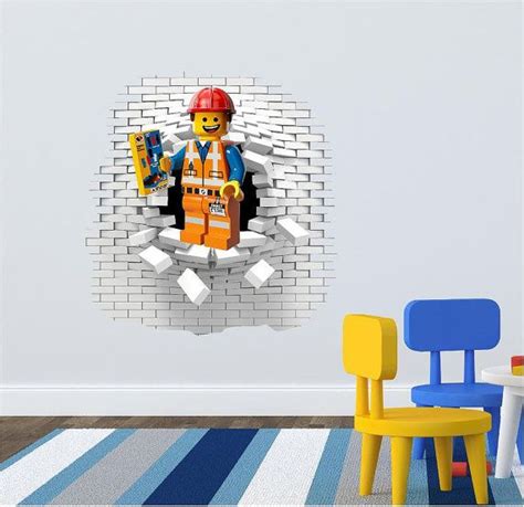 3d Lego Wall Decal Sticker Great For The Kids Room Lego Wall Kids