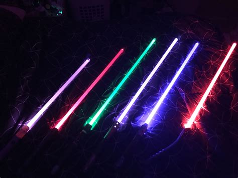 How to make a diy lightsaber. My collection of homemade pvc custom lightsabers, pt.2 | Neon signs, Custom, Homemade