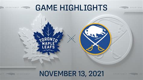 Nhl Highlights Maple Leafs Vs Sabres Nov 13 2021 Youtube