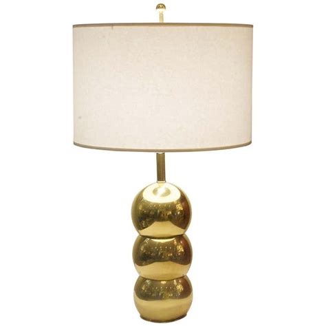 George Kovacs Stacked Ball Lamp In Unusual Brass Tone At 1stdibs