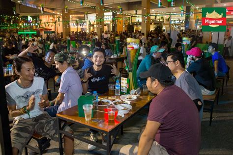 Pre Thingyan Festival With Myanmar Larger Beer At Myanmar Plaza Myanmore