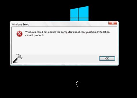 Fix Windows Could Not Update The Computers Boot Configuration