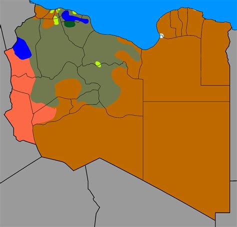 Libyan Civil War Map 2022017 By Thumboy21 On Deviantart