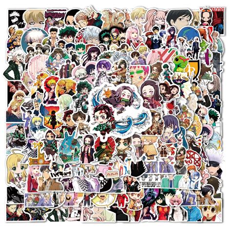 Buy 200 Pcs Anime Mixed Stickersvinyl Waterproof Stickers For Laptop