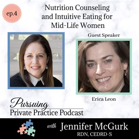 nutrition counseling and intuitive eating for mid life women with erica leon