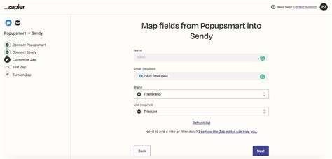 How To Integrate Popupsmart With Sendy Via Zapier Popupsmart