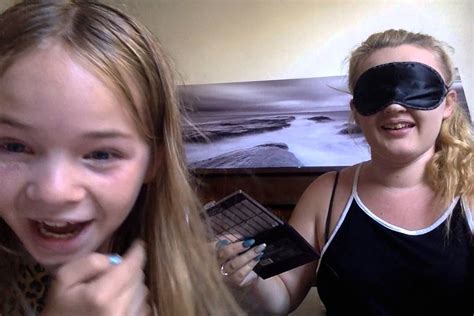 My Sister Does My Make Up Blindfolded Youtube
